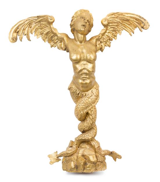 Appraisal: Sale Lot A Continental Giltwood Figure th th century with