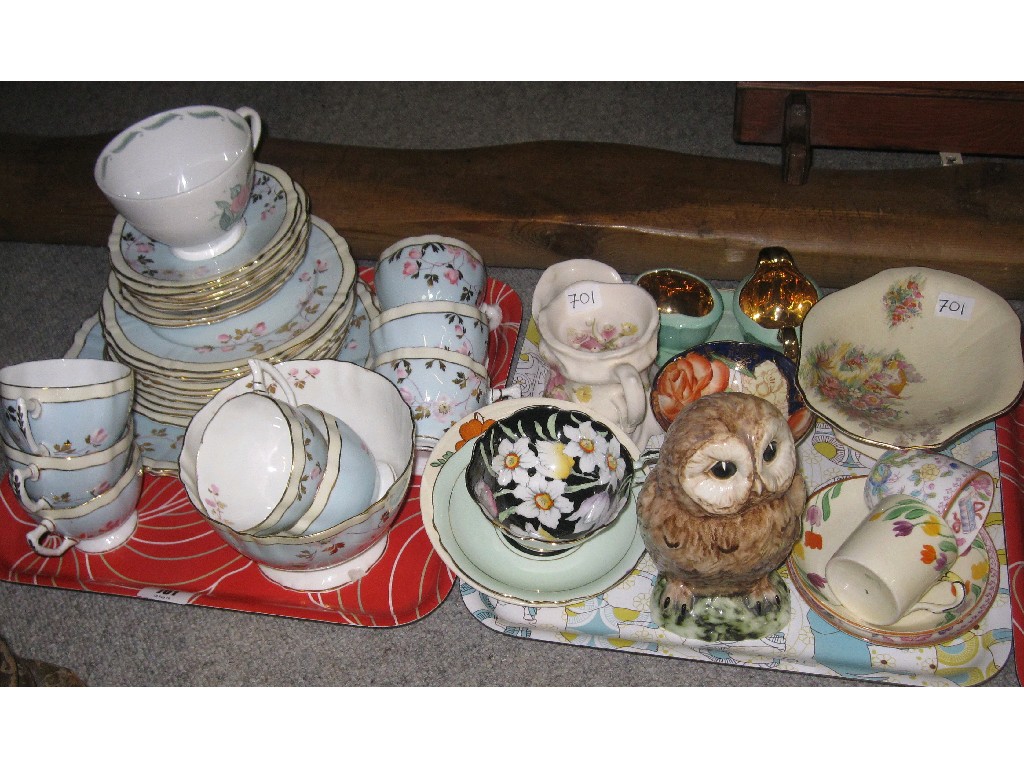 Appraisal: Lot comprising two trays of teawares and ceramics to include