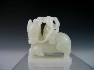 Appraisal: Chinese White Jade Carving Chinese White Jade Carving Ht cm