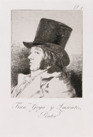 Appraisal: FRANCISCO JOS DE GOYA Francisco Goya y Lucientes Pintor Aquatint