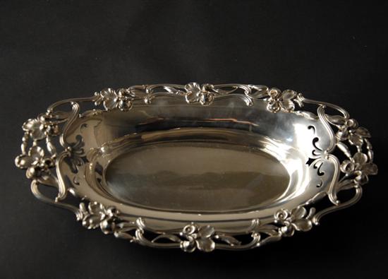 Appraisal: An Art Nouveau Sterling Bread Tray by Simons Bro Co