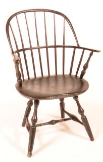 Appraisal: Rare New York City Windsor Sack Back Armchair Circa -