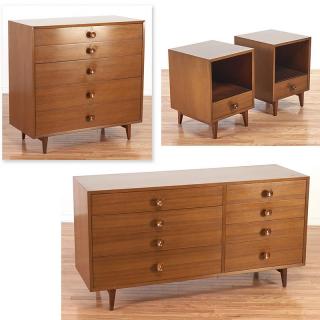 Appraisal: George Nelson for Herman Miller bedroom set George Nelson for