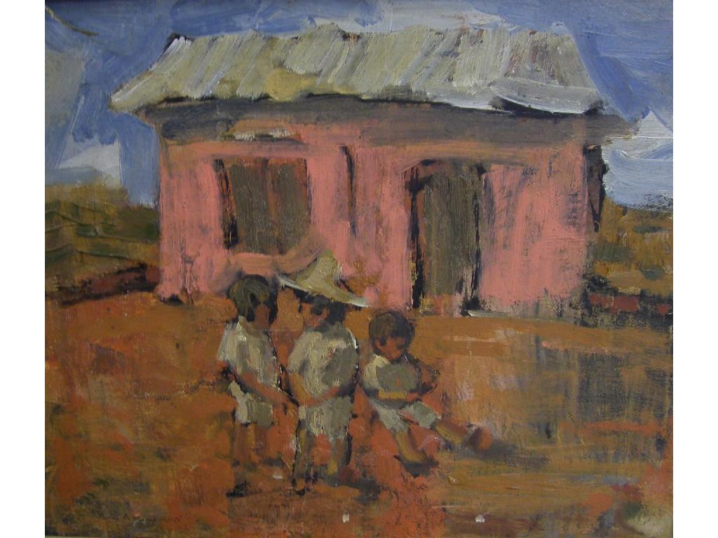 Appraisal: By L T Muszynski born Polish - 'Pink House' signed