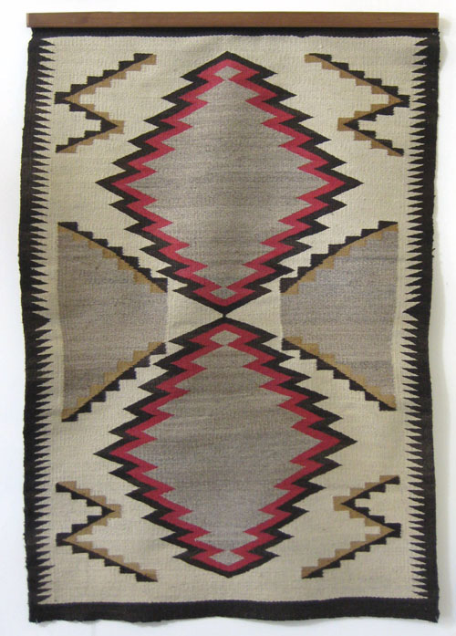 Appraisal: Two Southwest regional rugs with red brown gray and tan