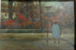 Appraisal: Clyde Singer oil Clyde Singer American - - ''Autumn Morning''-