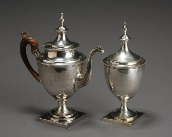 Appraisal: Lot Property from a Washington DC Family American Silver Teapot