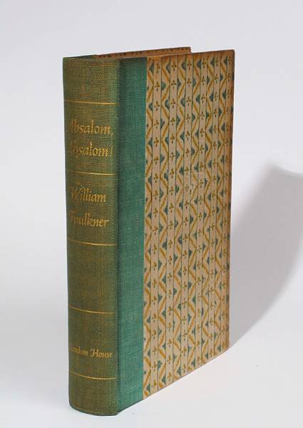 Appraisal: FAULKNER WILLIAM Absalom Absalom New York Random House Folding map