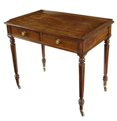 Appraisal: A George IV mahogany side table in the manner of