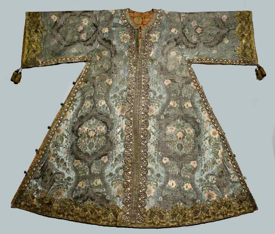 Appraisal: ST SOPHIA CATHEDRAL KIEV INVENTORY STAMPED SILK DAMASK ROBE TH