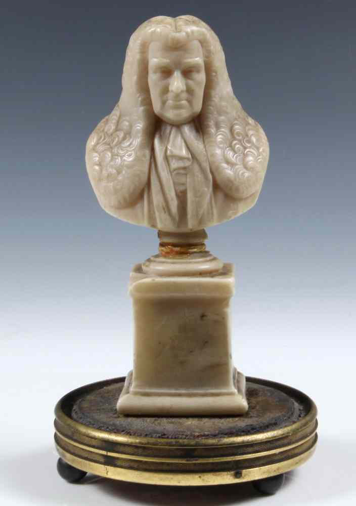 Appraisal: A WAX BUST - of John Scott st Earl of