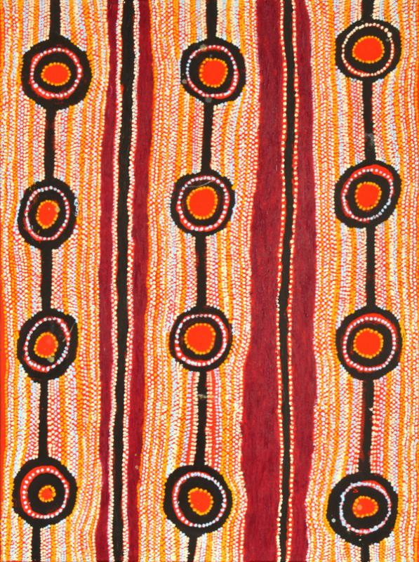 Appraisal: HECTOR BURTON BORN Anumura Tjukurrpa acrylic on canvas