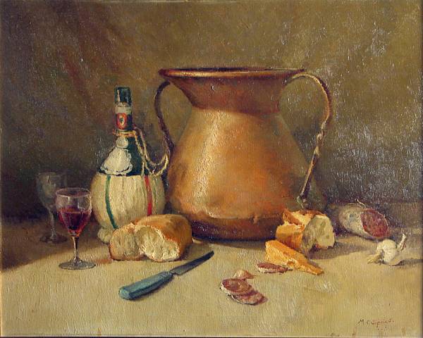 Appraisal: Marguerite Freytag Ciprico - Still life signed 'M C Ciprico'