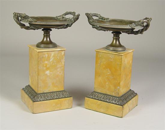 Appraisal: Pair of Regency Style Tazzas Mid to late th Century