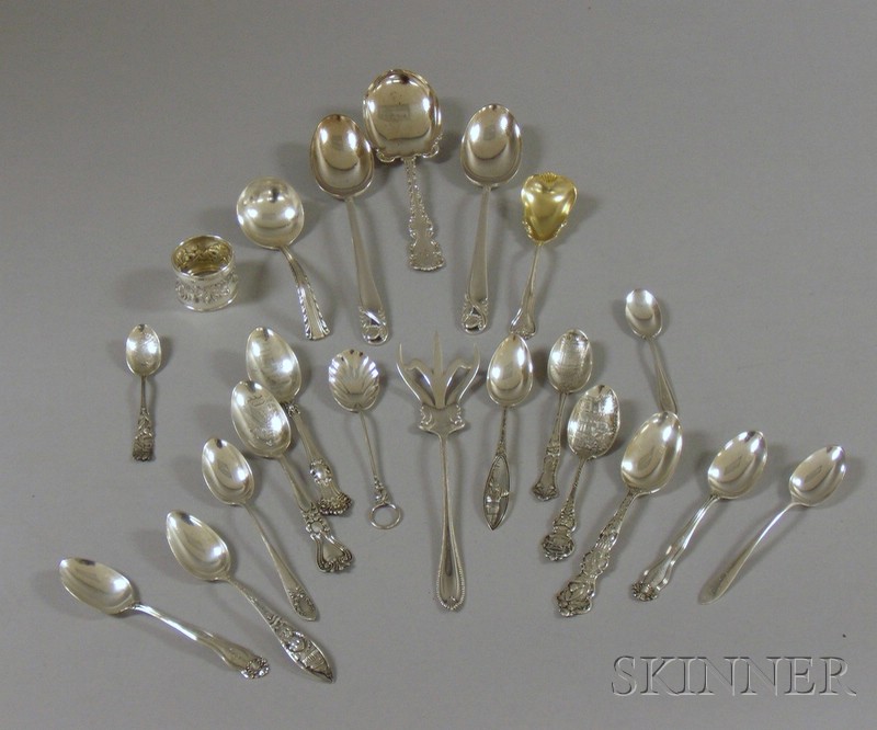 Appraisal: Group of Mostly Sterling Silver Flatware Whiting International Wallace Towle