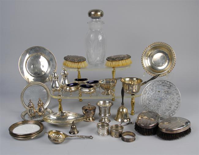 Appraisal: ASSEMBLAGE OF MISCELLANEOUS ENGLISH CONTINENTAL AND AMERICAN SILVER various makers