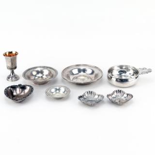 Appraisal: Grouping of Eight Sterling Silver Tablewares Grouping of Eight Sterling