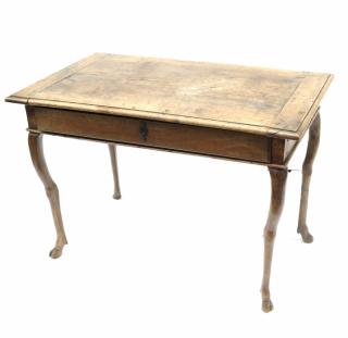 Appraisal: th Century Hoof Foot Table Antique French table desk with