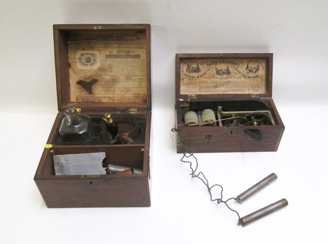 Appraisal: ELECTRIC SHOCK THERAPY EQUIPMENT Davis Kidder's Patent Magneto Electric Machine