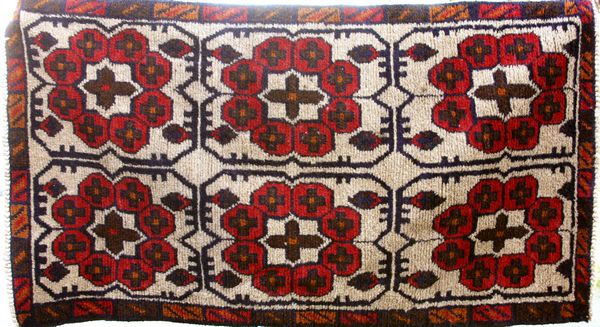 Appraisal: Tribal rug ' x ' Good condition EST '