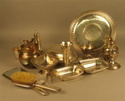 Appraisal: Assorted American sterling silver table items various dates and makers