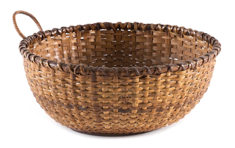 Appraisal: EARLY NANTUCKET BASKET LAST QUARTER OF THE TH CENTURY HEIGHT