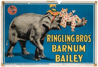 Appraisal: Ringling Brothers and Barnum Bailey Group of Four Circus Posters