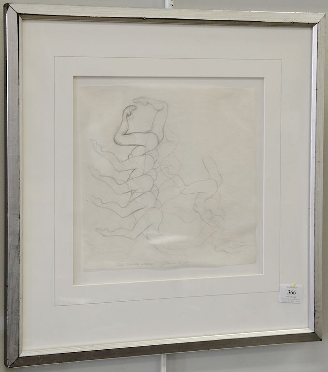 Appraisal: Guillaume Azoulay pencil on paper Scorpion pencil signed lower left