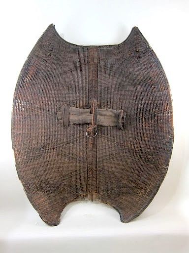 Appraisal: Mambila People Kor Wickerwork Shield Kor Southeast Nigeria Taraba State