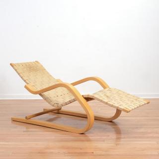 Appraisal: Alvar Aalto for Artek No cantilever chaise Alvar Aalto for