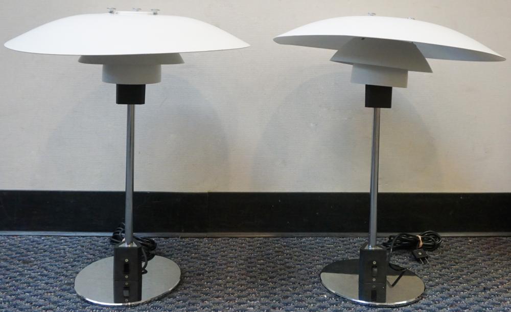 Appraisal: PAIR POUL HENNINGSEN FOR LOUIS POULSEN PH PAINTED STEEL AND