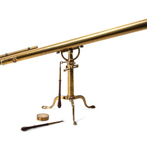 Appraisal: An English Lacquered Brass -Inch Table Telescope th Century with