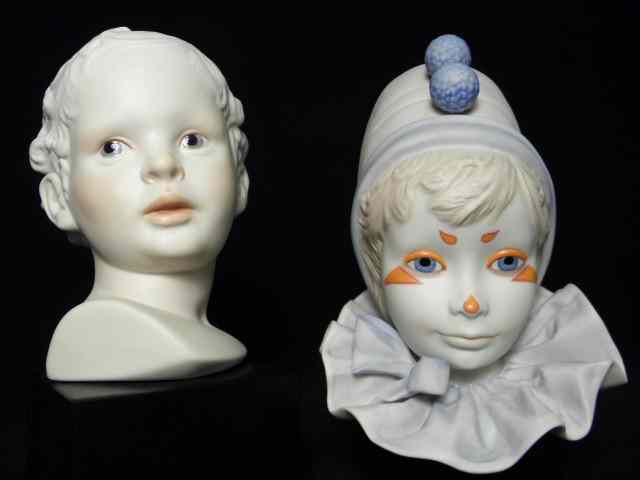 Appraisal: Lot of two Cybis bisque porcelain busts Includes the bust