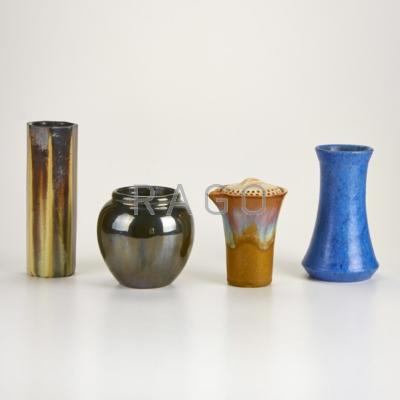 Appraisal: FULPER Four pieces Flemington NJ ca - Glazed earthenware Three