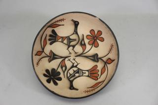 Appraisal: Robert Temerio Signed New Mexico Pottery Dish Robert Temerio Signed