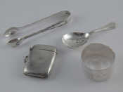 Appraisal: Silver A vesta Birmingham a caddy spoon Francis Higgins London