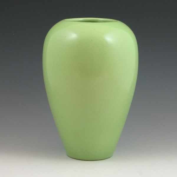 Appraisal: Trenton vase in semi-matte lime green glaze Marked Trenton Mint