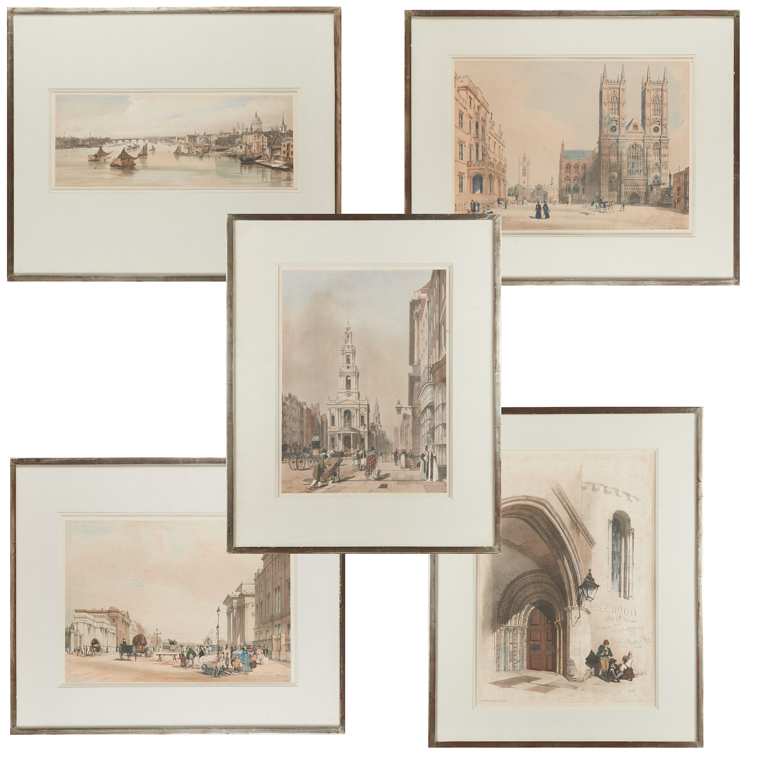 Appraisal: THOMAS SHOTTER BOYS SET LITHOGRAPHS Thomas Shotter Boys English -