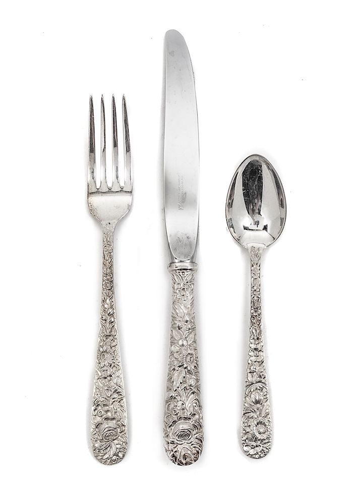 Appraisal: An American Silver Flatware Service An American Silver Flatware Service