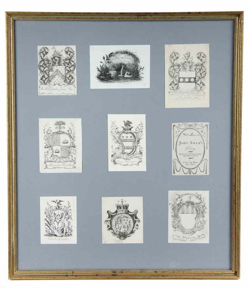 Appraisal: RARE BOOKPLATE COLLECTION - Grouping of Bookplates collected by David