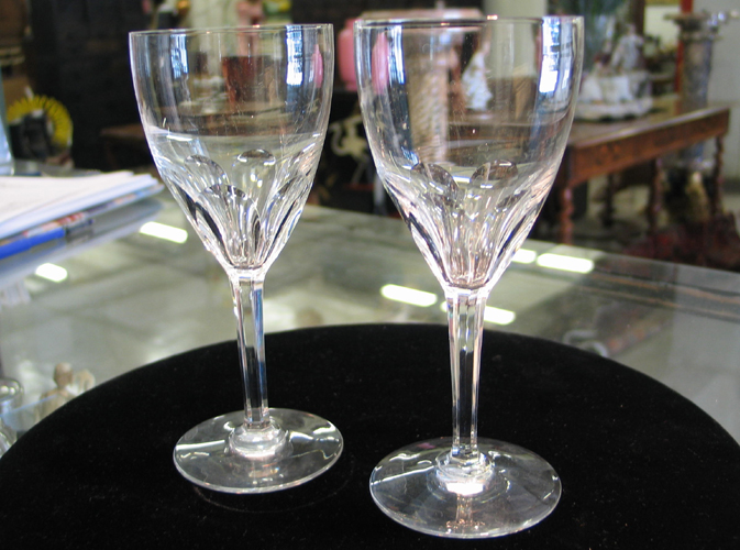 Appraisal: A SET OF FRENCH BACCARAT WINE GOBLETS of clear crystal