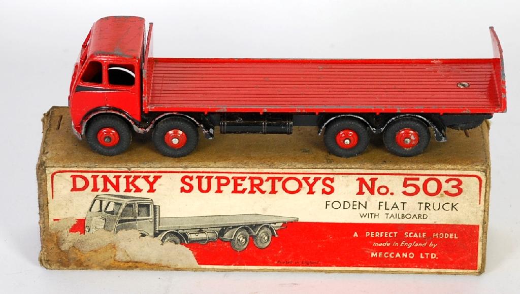 Appraisal: DINKY SUPERTOYS BOXED FODEN FLAT TRUCK WITH TAILBOARD No st