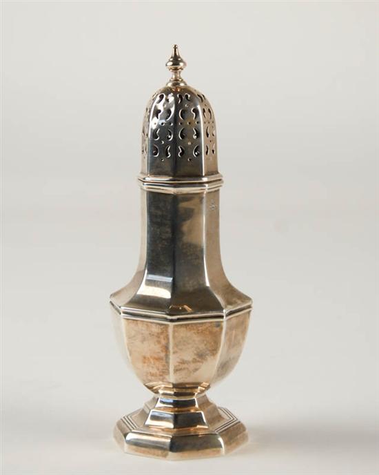 Appraisal: An English Sterling Caster with Birmingham date marks for and