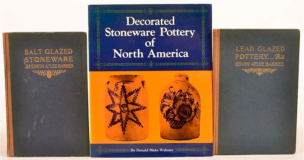 Appraisal: vols Books on Pottery Stoneware Barber Lead Glazed Pottery NY