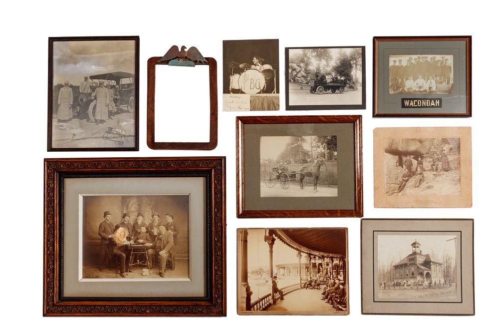 Appraisal: A Collection of Antique and Vintage Photos and a Primitive