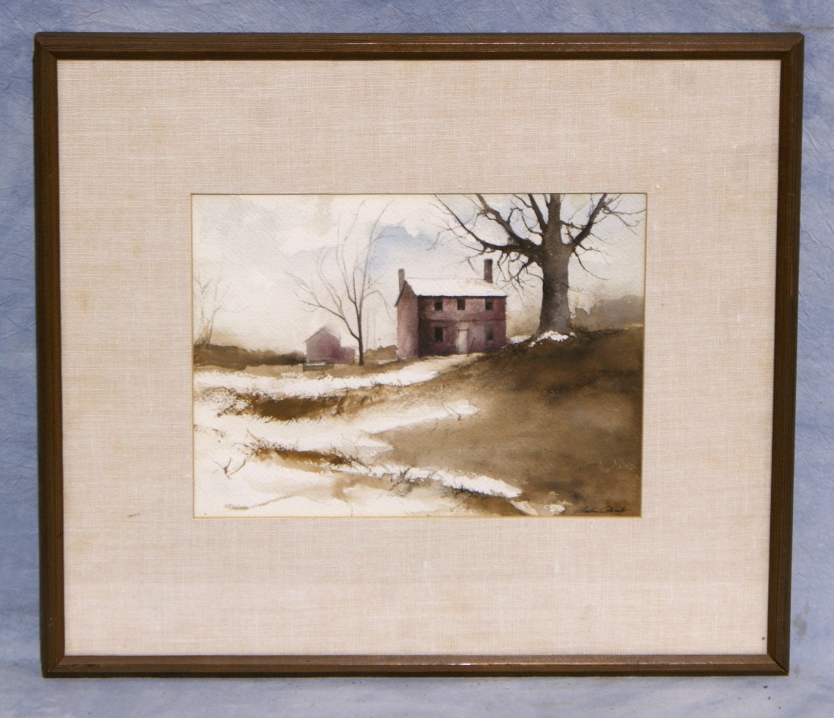 Appraisal: Charles Colombo American DE th c w c Farmhouse in