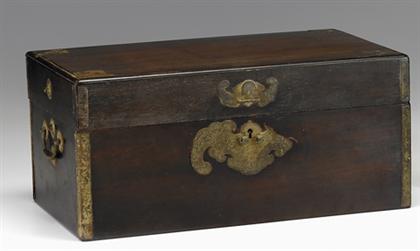 Appraisal: Large and rare Chinese zitan box th century or earlier