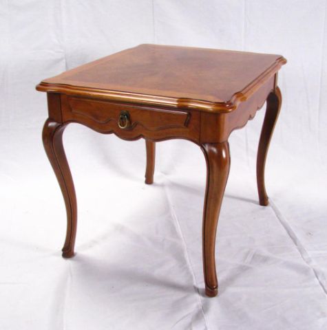 Appraisal: John Widdicomb French style end table marked inside drawer diamond