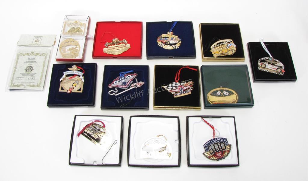 Appraisal: Group of Indianapolis Motor Speedway Ornaments total including Easter Seals