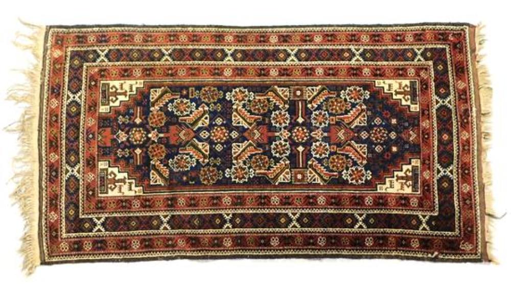 Appraisal: RUG Modern Baluchistan scatter rug '' x '' wool on